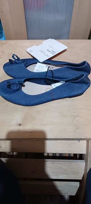 Nowe baletki jeans