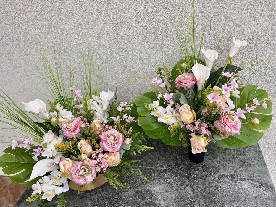 Komplet na grób woosenny premium Wiązanka