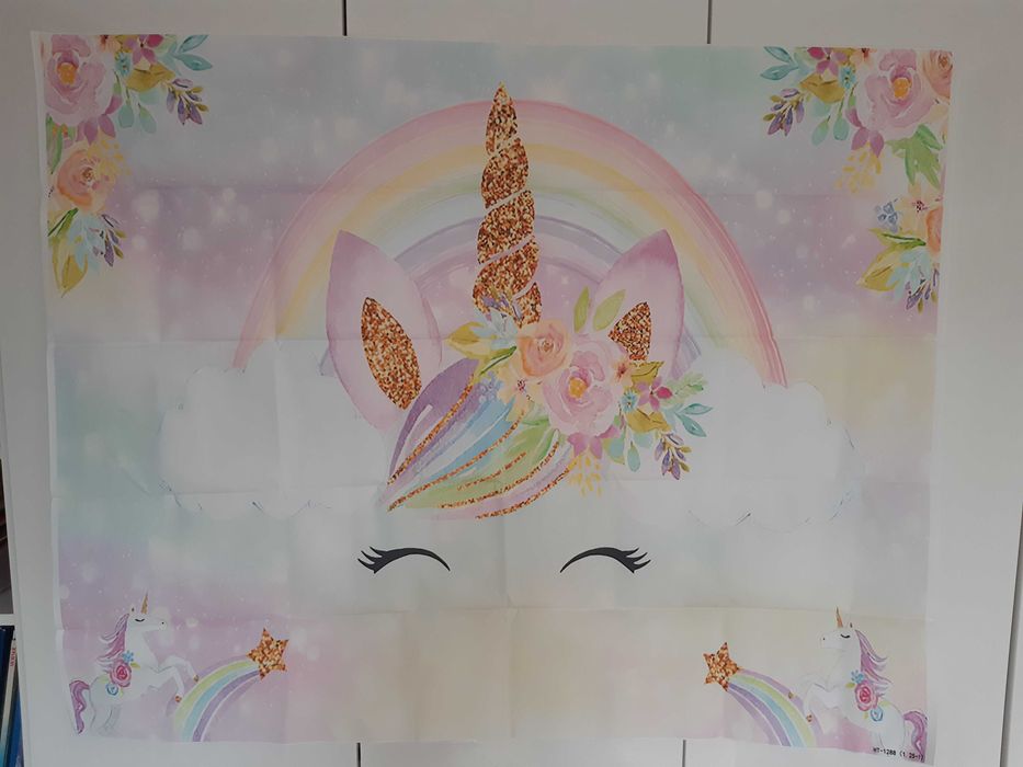 Jednorożec Plakat - dekoracja na urodziny