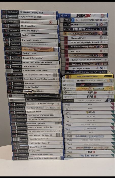 Gry mix ps2/ps4/wwi/xbox360