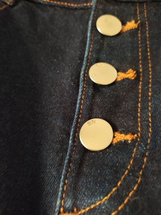 Zara 36 wysoki stan jeansy dzwony