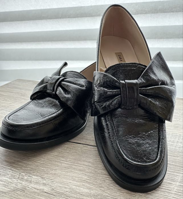 ZARA лофери шкіряні