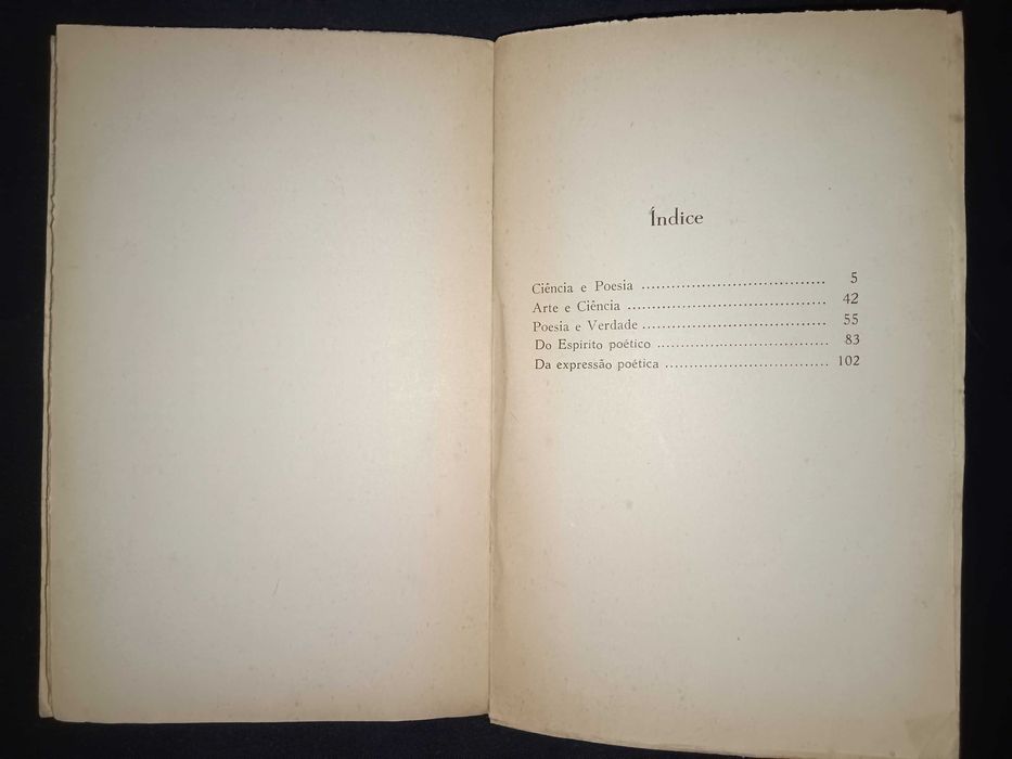 Livro assinado António Eduardo Lobo Vilela Ciencia e Poesia