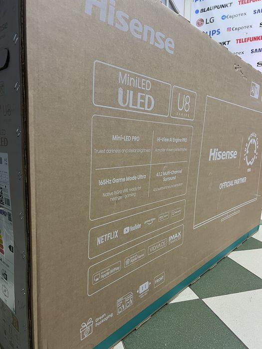 ТОП телевізор Hisense 55U8Q MiniLED ULED 165hz