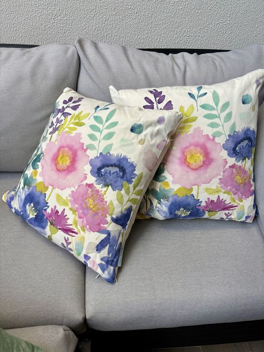 Conjunto de 2 Almofadas decorativas flores