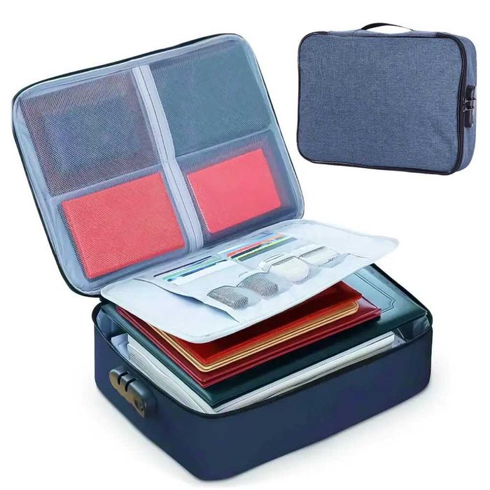 Сумка для документів, дорожній органайзер для документів із замком
