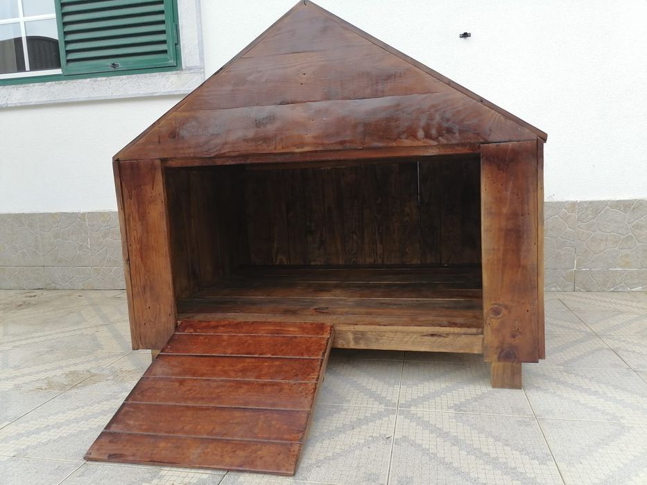 Casota adaptada para cão com mobilidade reduzida