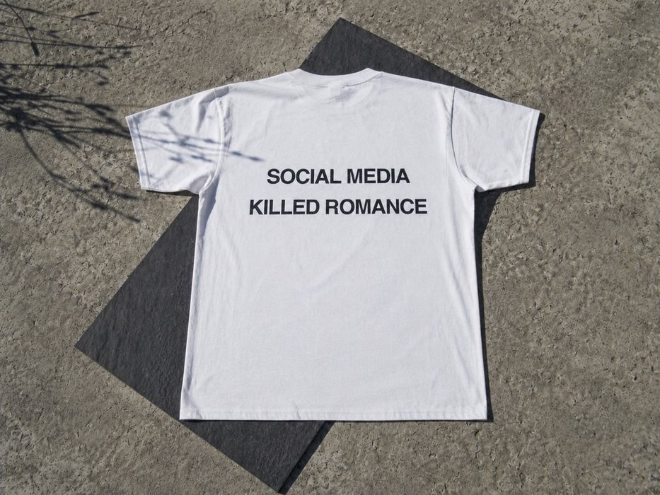 футболка social media killed romance опиум архив оріит t shirt tee vintage archive