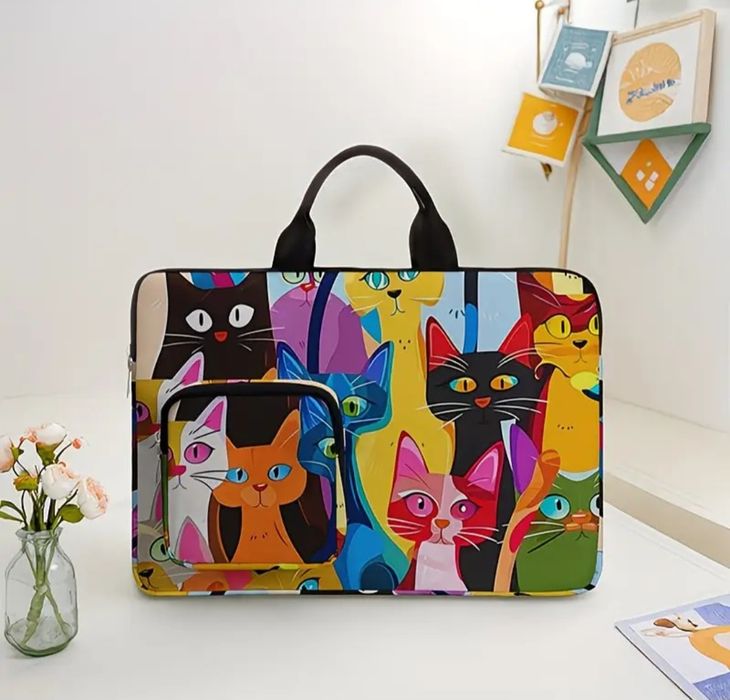 Torba na laptopa dla kociarzy 36,5 cm x 25 cm