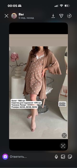 Сорочка для пологів