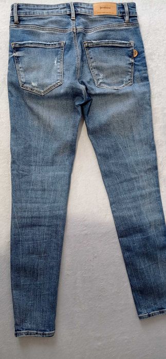 Jeansy rurki niebieski