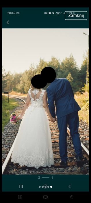 Suknia ślubna typu Princess r 36/38