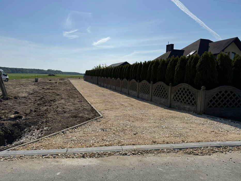 Utwardzanie terenu, Drogi dojazdowe, Układanie kostki brukowej