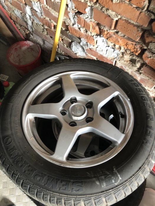 Alu felgi 5x112 koła zima opony 195/65r15 Okazja