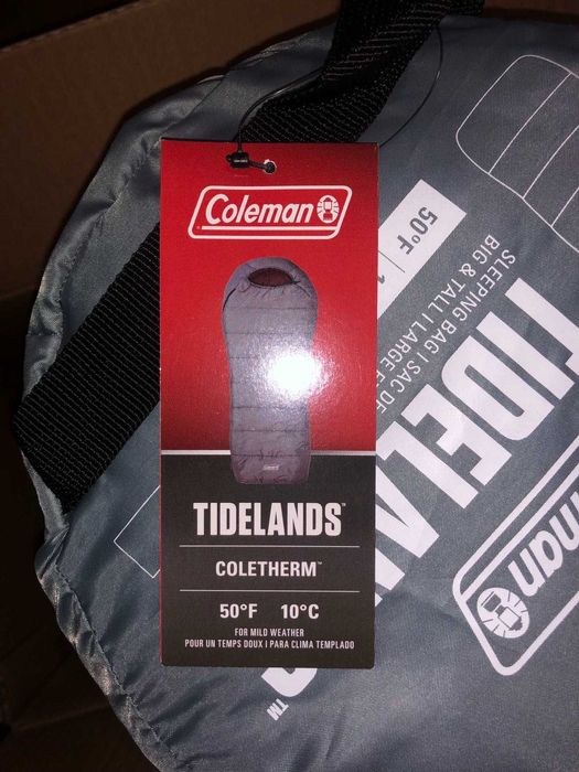 Спальный мешок Coleman Tidelands 50 degree Big & Tall Mummy Bag. New.