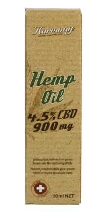 Naturalny olej konopny Harmony Pet 4,5% CBD 20 ml