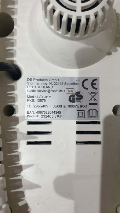 Hit Parownica pionowa CLEANmaxx żelazko manekin