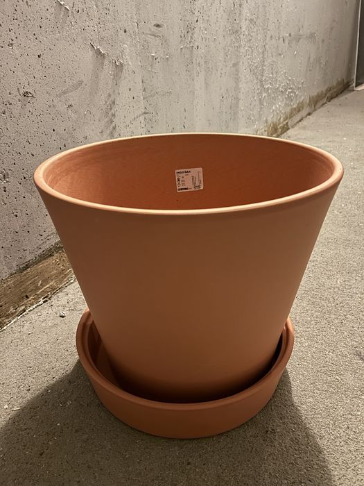 Nowa donica z terakoty Ikea Ingefara 32 cm