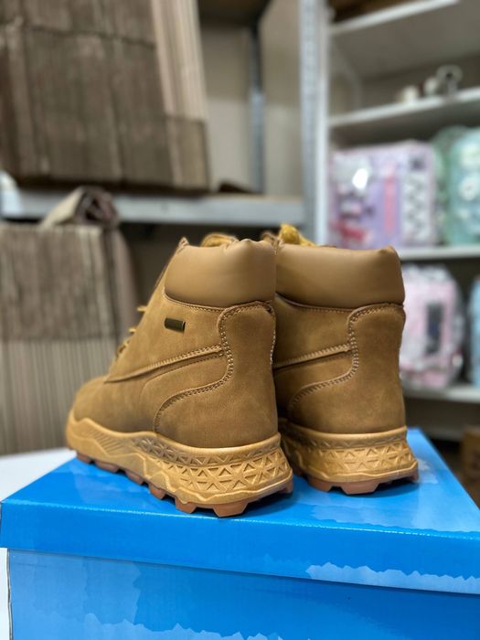 Чоловічі черевики на зиму, 40-45, еко нубук, Hongquan