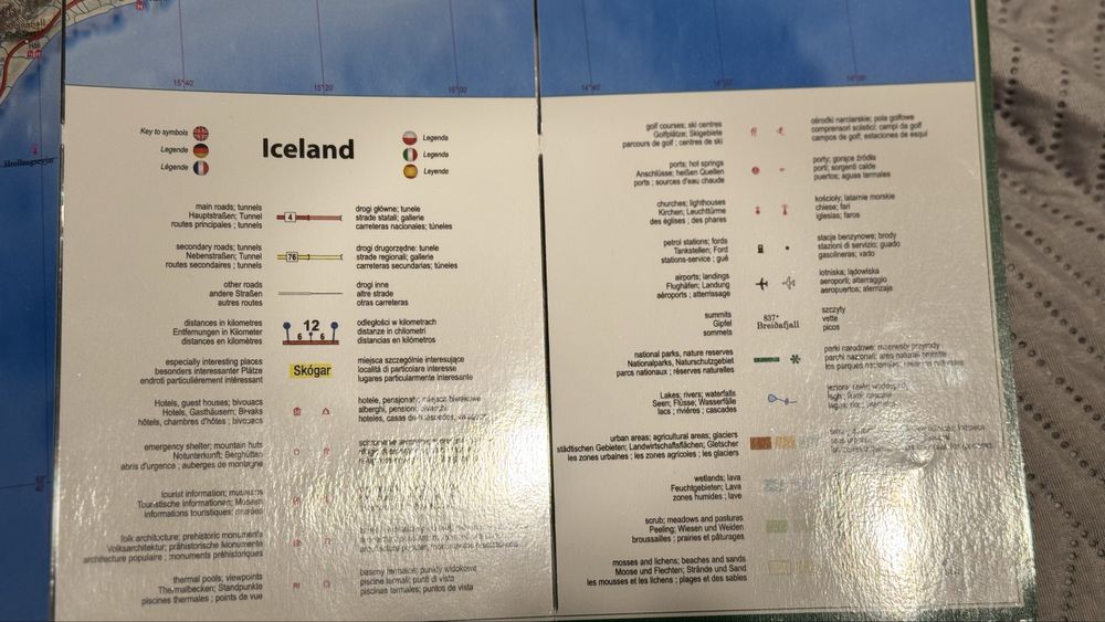 Islandia comfort map , adventure map