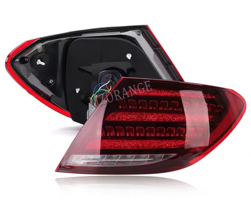 Faróis traseiros led para mercedes benz w204 do ano 2007 a 2013