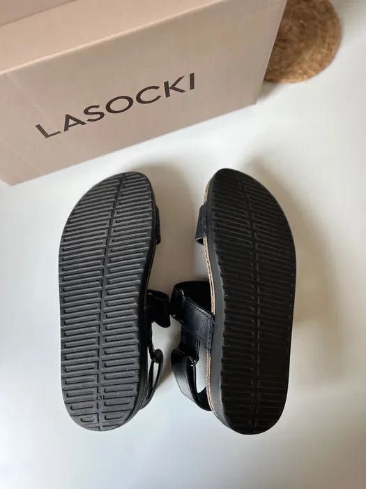 Lasocki sandały skórzane (jak nowe) (43)