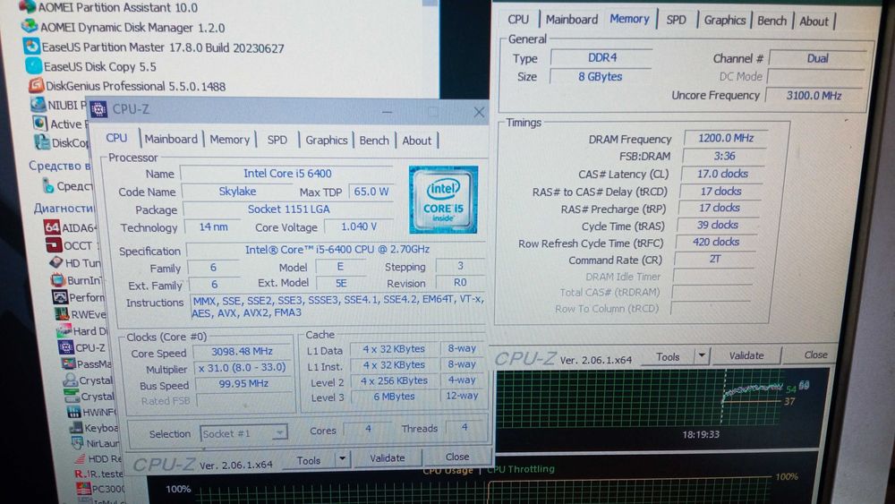Процессор  i5-6400 2,7-3,3GHz/  HD Graphics 530, 65W s1151