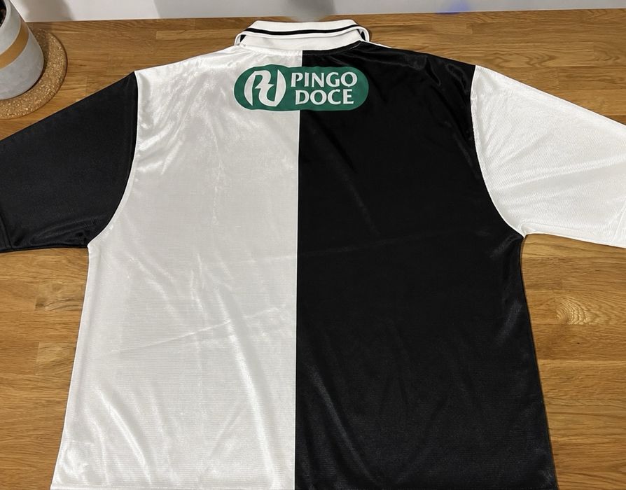 Camisola SC Farense 1999/2000 – Lotto – Pingo Doce – Edição 90 anos