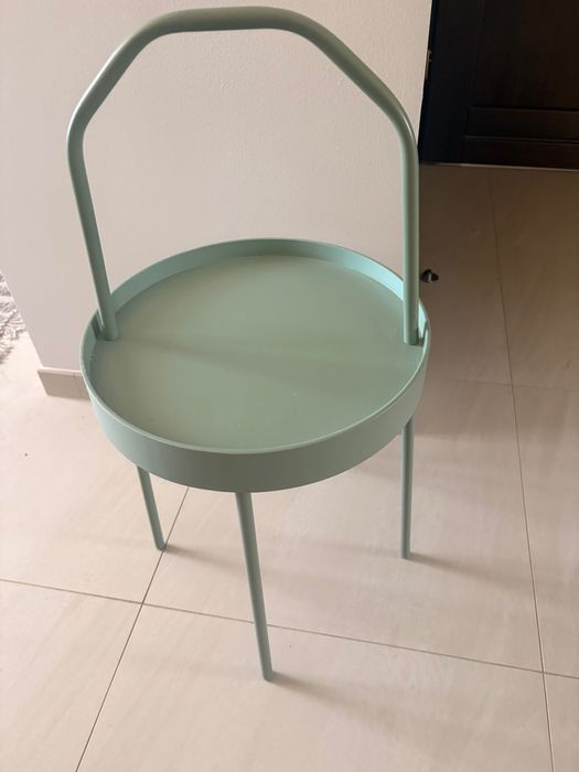 Ikea Burvik stolik miętowy