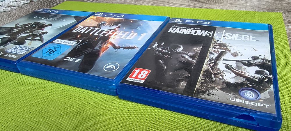 Battlefield 1 : Destiny 2 : Tom Clancy’s: Rainbow Six Siege. Цена за 3 диска.