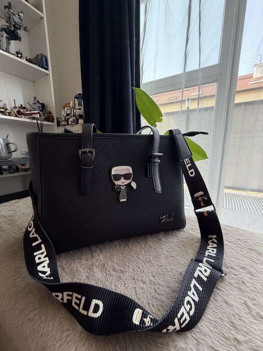Toreka Karl Lagerfeld duża czarna jak nowa