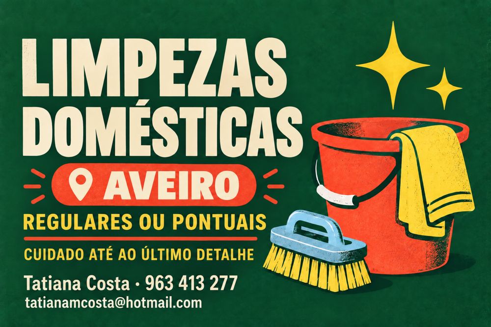 Título: Limpezas domésticas cuidadas | Gafanha e Aveiro