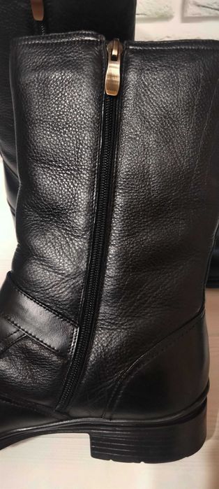 Чоловічі стильні шкіряні чоботи Enrico Fanconi розмір 42-42,5