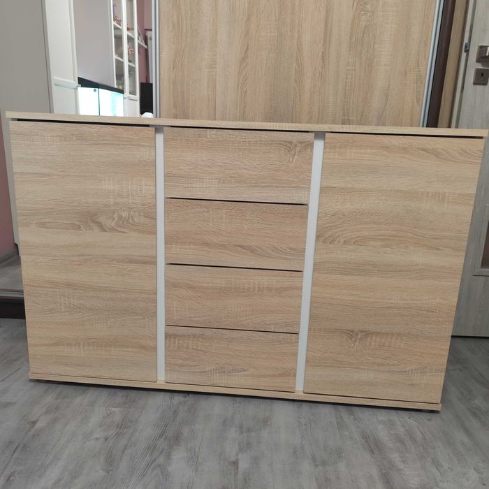 Komoda dąb Sonoma 130x35x80