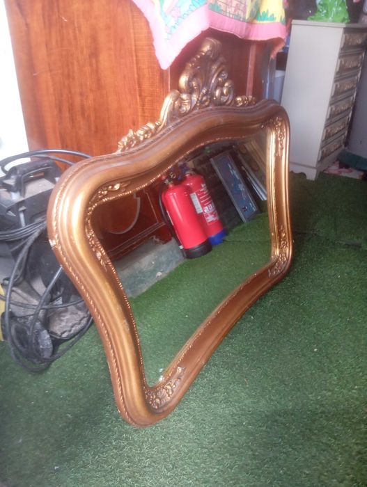 Espelho antigo talha dourada 1.10 por 90