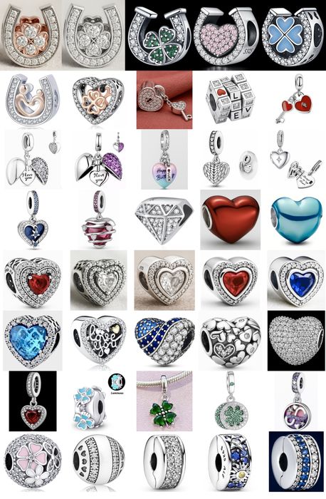 шарм бусина Підкова Сім'я Мама Сова Серце срібло пандора pandora