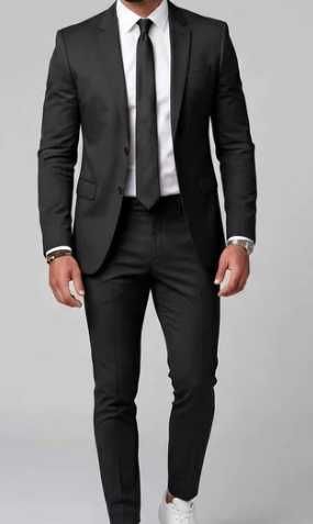 Elegancki Męski Garnitur Marynarka i Spodnie o Dopasowanym Kroju (SLIMFIT)