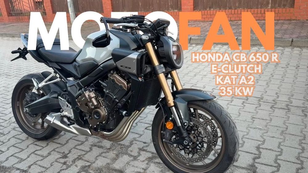 Honda CB HONDA CB 650 R E-CLUTCH 06.2024R Na KAT A2 35 kW Niemcy 1 właściciel !