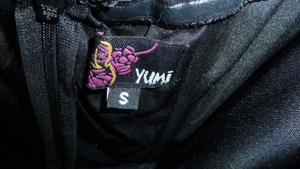 Платье нарядное S-М_черное из хлопка с пайетками