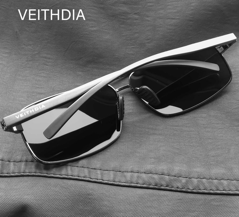 OKULARY PRZECIWSŁONECZNE. Polaryzacyjne HD. Black/Gun Black. Męskie