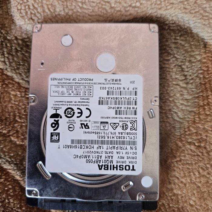 Жёсткий диск для ноутбука toshiba 500 Гб