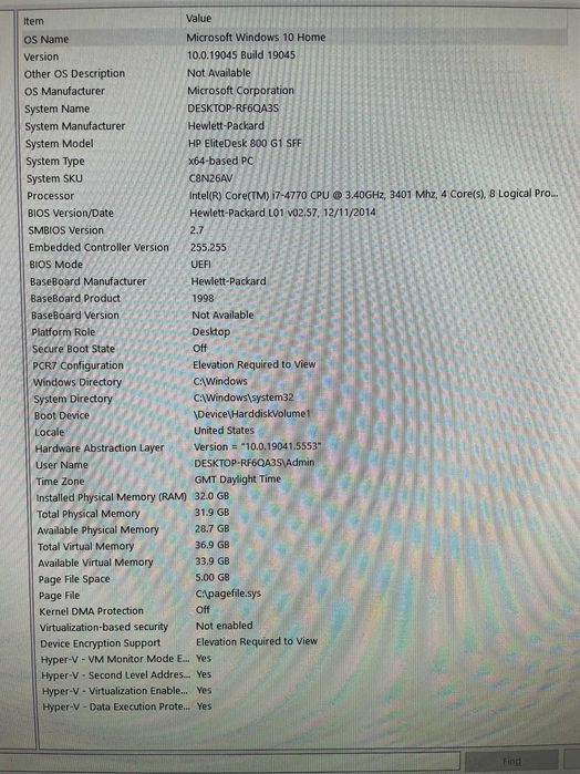 HP 800 G1 Elite SFF Core i7 4770