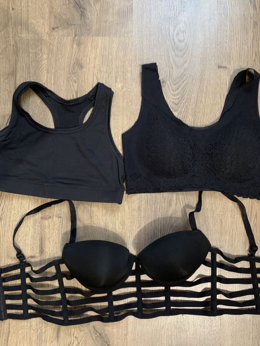 Топы , лифчики , бра , спортивные , размер S, есть 2 топа L-XL, 75В