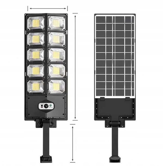 Lampa uliczna solarna LED 1000W z pilotem