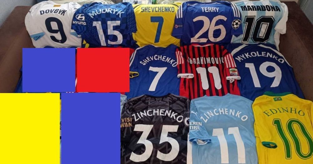 футбольная футболка Баджо Милан Роналду Ярмоленко Довбик Зинченко