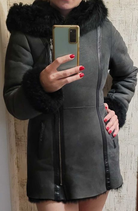 Дублянка жіноча натуральна тепла тоскана дубленка натуральная теплая