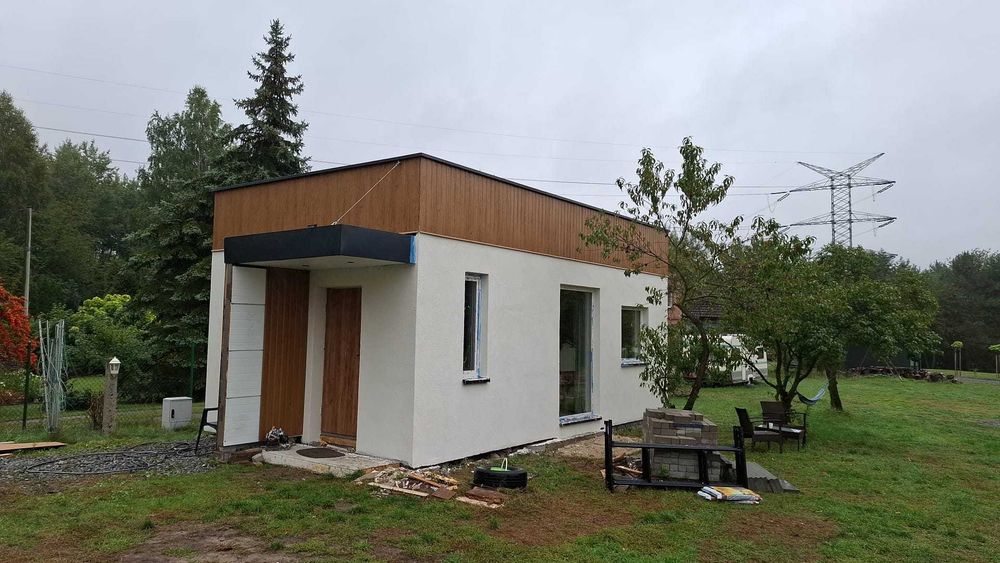 Domek CAŁOROCZNY 46,99m2 EKONEST35 na konstrukcji STALOWEJ LGS