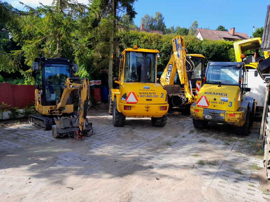 Wozidło wozidła taczka spalinowa wynajmę wynajem wypożyczalnia koparki