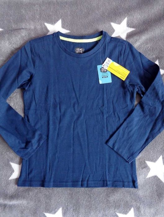 NOWA bluzka koszulka tshirt Young Style biedronka 122 128 bez wzoru