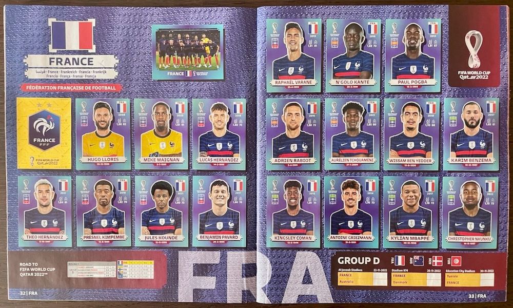 Caderneta de Cromos do Mundial do Qatar 2022
